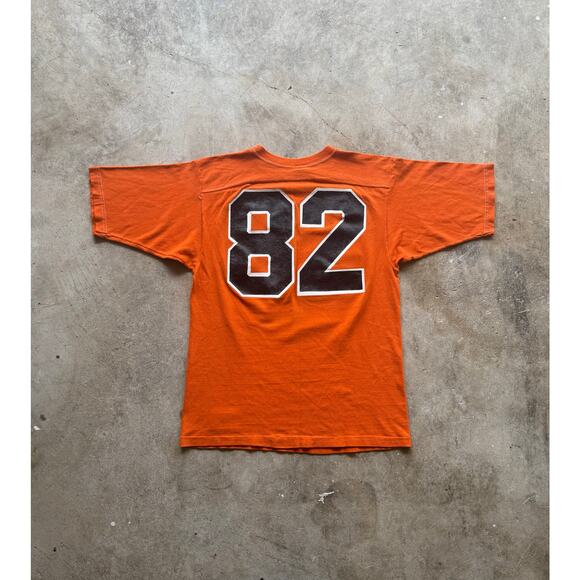 Vintage 70s/80s Champion Blue Bar Ferncreek 82 Orange Tee Size Medium - Picture 2 of 8